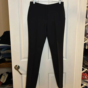 EUC DIOR womens black wool and silk regular fit pant size US 4 or FR36